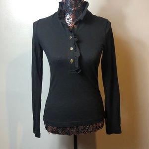 Tory Burch long sleeve polo